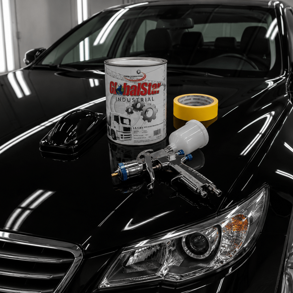 GM 8555 Ebony Black 3:1 Mix Polyurethane Fleet Paint*