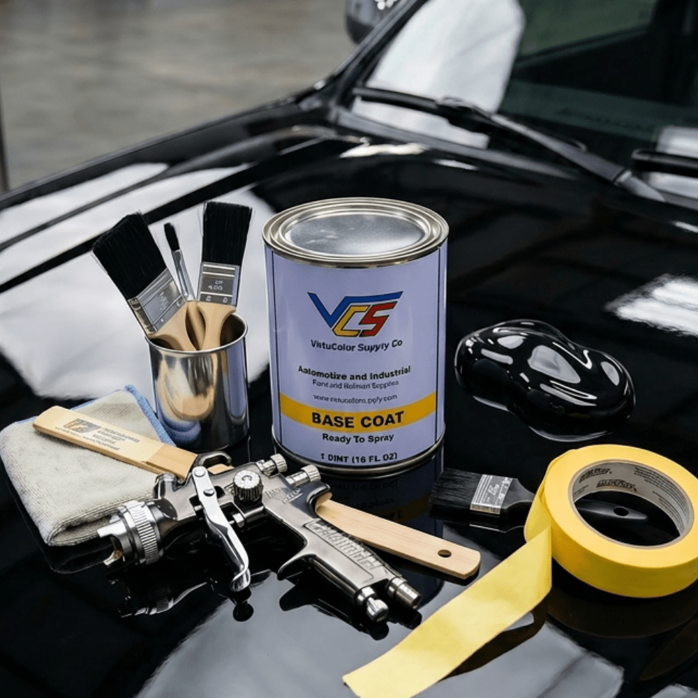 GM 8555/20 Black Low VOC Basecoat Paint