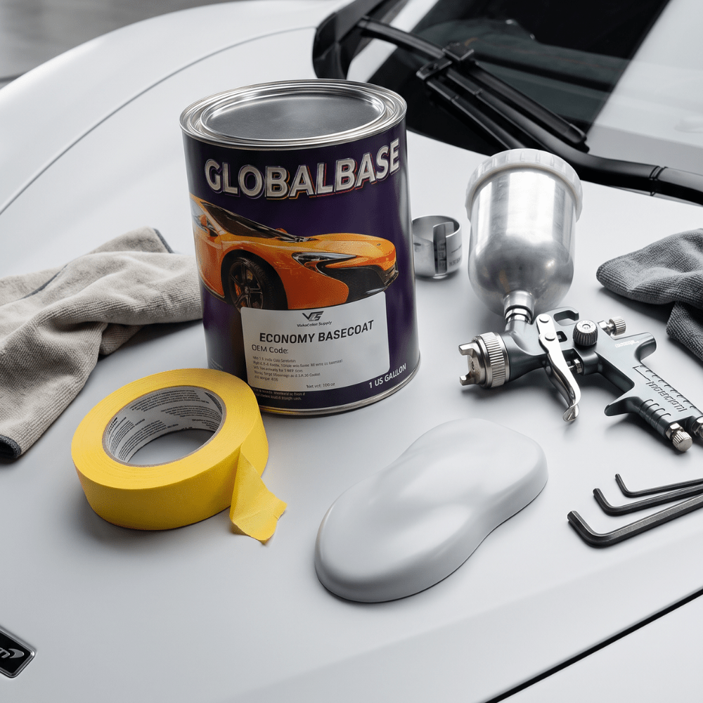 GM 8624 Olympic White Economy Automotive Paint, Gallon*