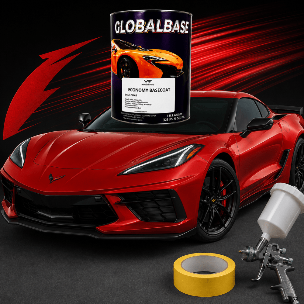 GM 9075 Corvette Red Economy Automotive Paint, Gallon