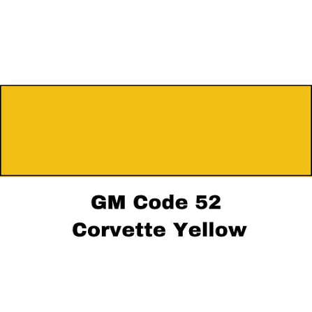 GM Code 52 Corvette Yellow Economy Automotive Paint, Gallon