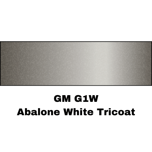 GM G1W Abalone White Tricoat Low VOC Basecoat Paint, 3 Stage