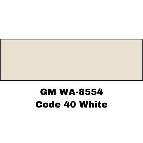 GM WA 8554 Code 40 White Low VOC Basecoat Paint - VirtuColor Supply