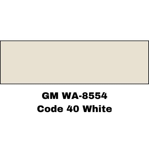 GM WA 8554 Code 40 White Low VOC Basecoat Paint