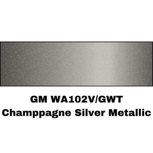 GM WA102V/GWT Champagne Silver Metallic Low VOC Basecoat Paint