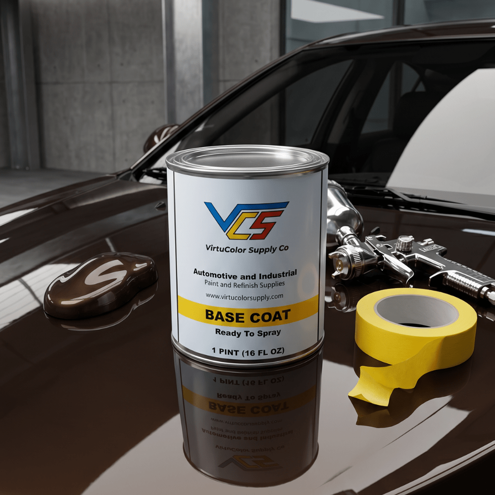 GM WA204V/G74 Dark Espresso Brown Metallic Low VOC Basecoat Paint