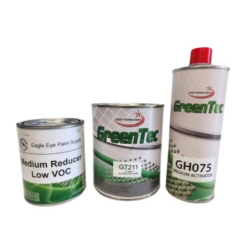 GreenTec GT211 2.1 VOC Premium Automotive Clearcoat Kit, 1 qt - GT211Q-KIT---Eagle Eye Paint Supply