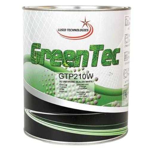 GreenTec GTP210W White High Build 4:1 2K Urethane Sealer, 1 gal - VirtuColor Supply