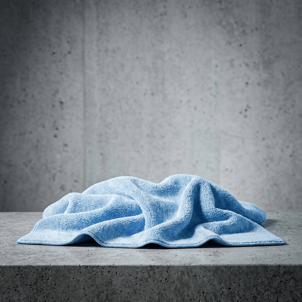 High Teck 1250 Blue Microfiber Towel Roll, 12in x 12in, Roll of 50