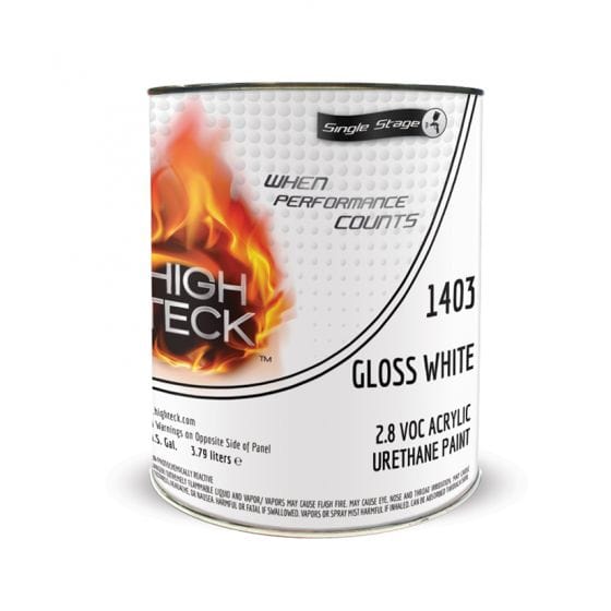 High Teck 1403 4:1 Gloss White Single Stage Paint, Gallon - VirtuColor Supply