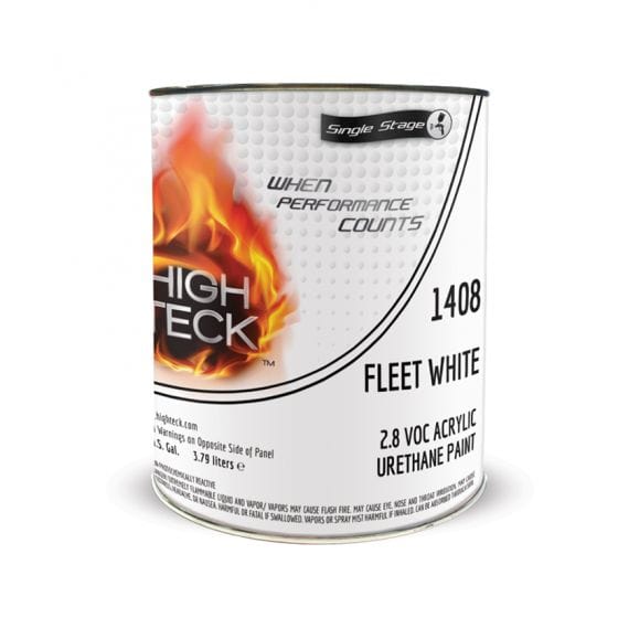 High Teck 1408 Fleet White Single Stage Paint, 1 Gallon - VirtuColor Supply