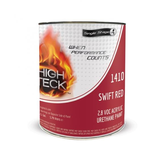 High Teck 1410 Swift Red Single Stage Paint, 1 Gallon - VirtuColor Supply