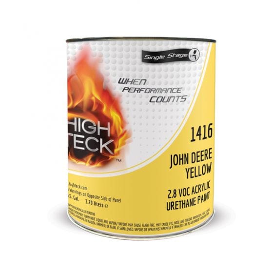 High Teck 1416 John Deere Yellow Single Stage Paint, 1 Gallon - VirtuColor Supply