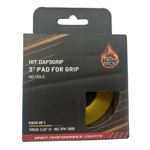 High Teck 3" Dia Velcro Backup Pad for Palm Sander | 5/16"-24 Thread