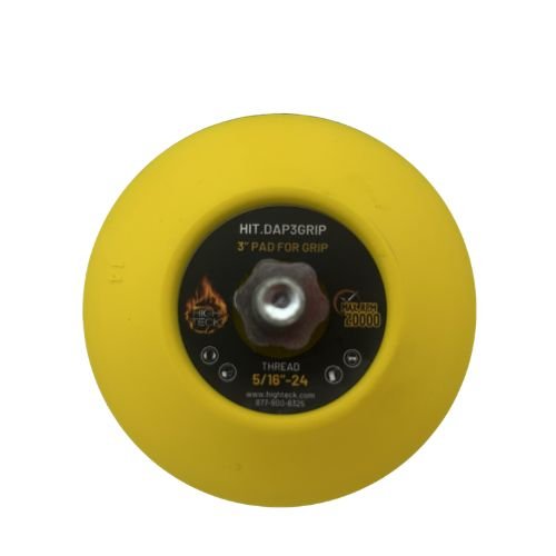 High Teck 3" Dia Velcro Backup Pad for Palm Sander | 5/16"-24 Thread