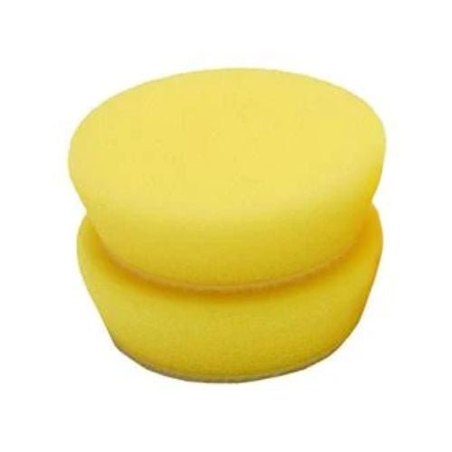 High Teck 3 Inch Dia Yellow Foam Compound Buffing Pads, 2 pk - VirtuColor Supply
