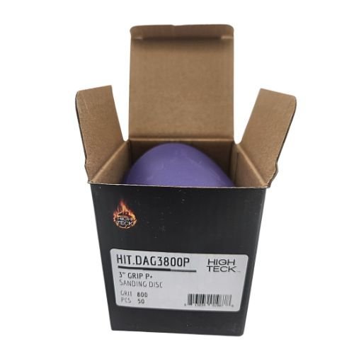 High Teck 3 Inch Purple Ceramic Grip Sanding Disc | 50 pk