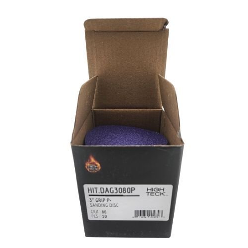 High Teck 3 Inch Purple Ceramic Grip Sanding Disc | 50 pk