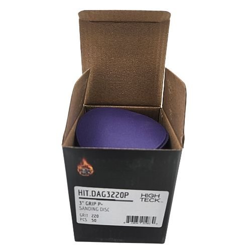 High Teck 3 Inch Purple Ceramic Grip Sanding Disc | 50 pk