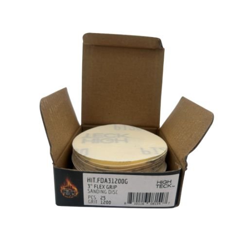 High Teck 3 Inch Super Fine Grit Flexible Grip Sanding Disc | 25 pk