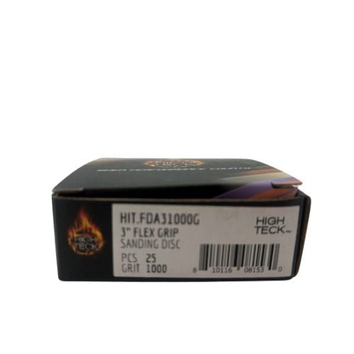 High Teck 3 Inch Super Fine Grit Flexible Grip Sanding Disc | 25 pk