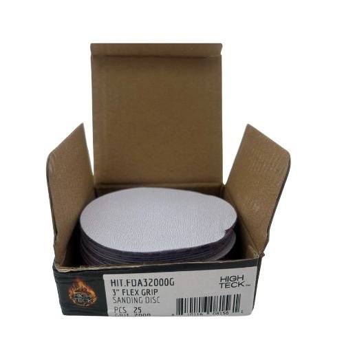 High Teck 3 Inch Super Fine Grit Flexible Grip Sanding Disc | 25 pk