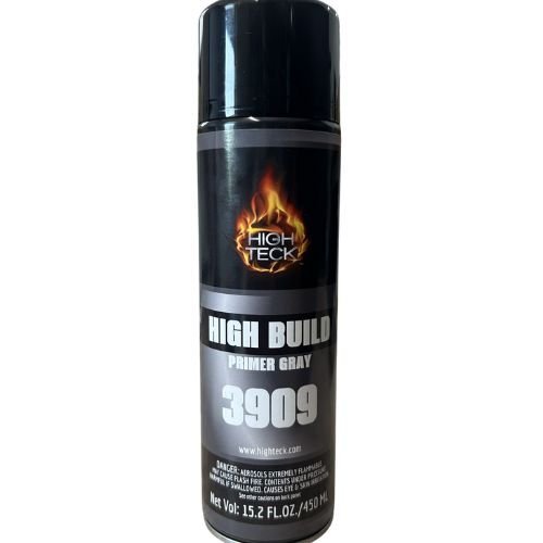 High Teck 3909 High Build Lacquer Primer Gray, 15 oz Aerosol - VirtuColor Supply