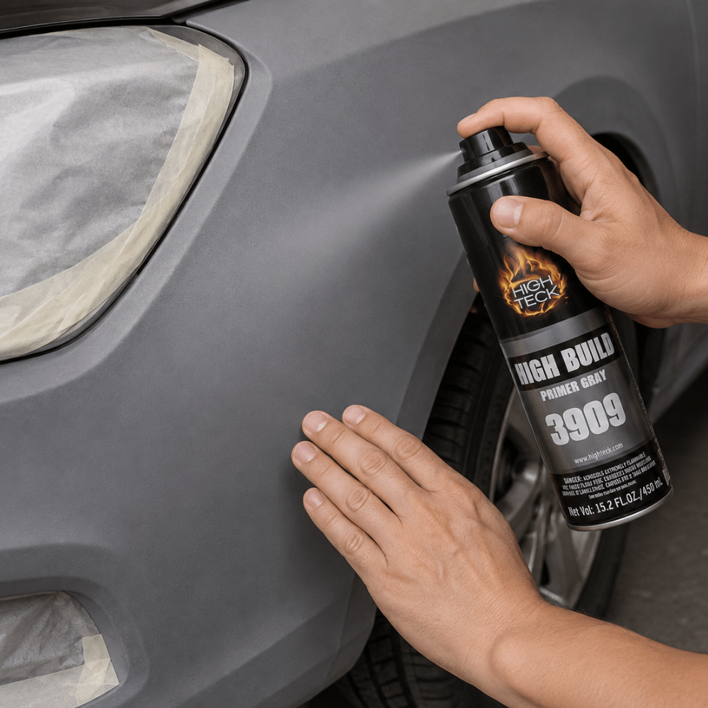 High Teck 3909 High Build Lacquer Primer Gray, 15 oz Aerosol