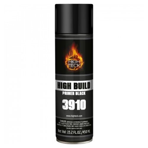 High Teck 3910 High Build Lacquer Primer Black, 15 oz Aerosol - VirtuColor Supply