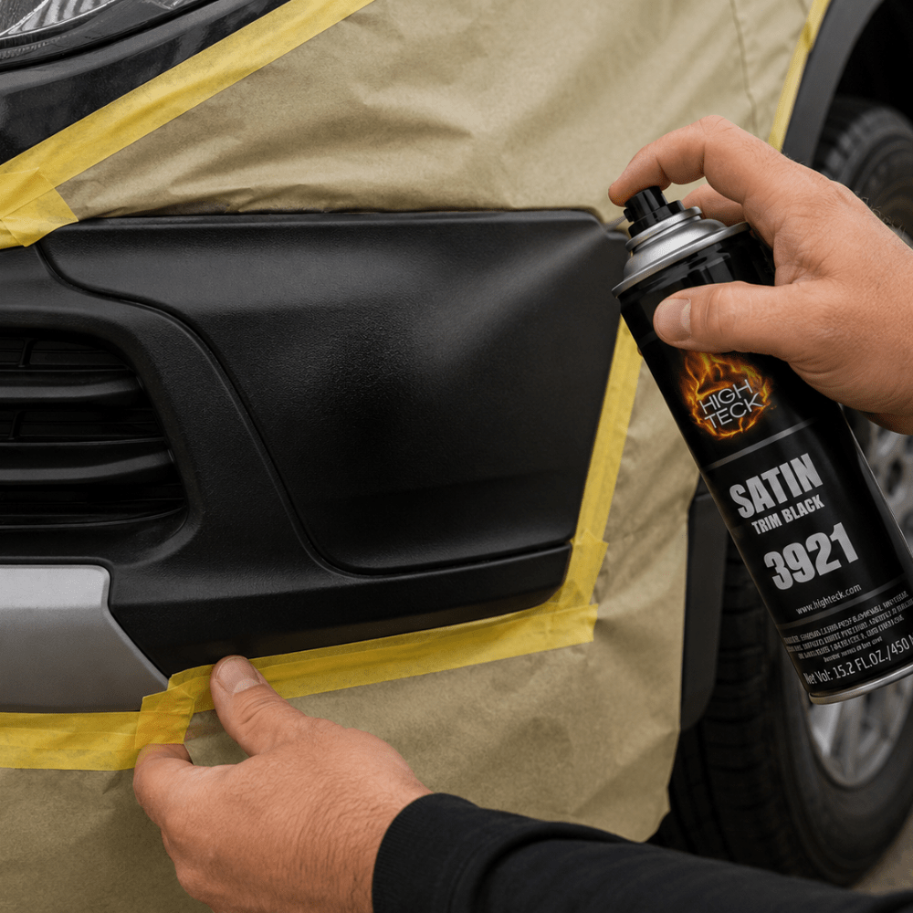 High Teck 3921 Trim Satin Black, 15 oz Aerosol
