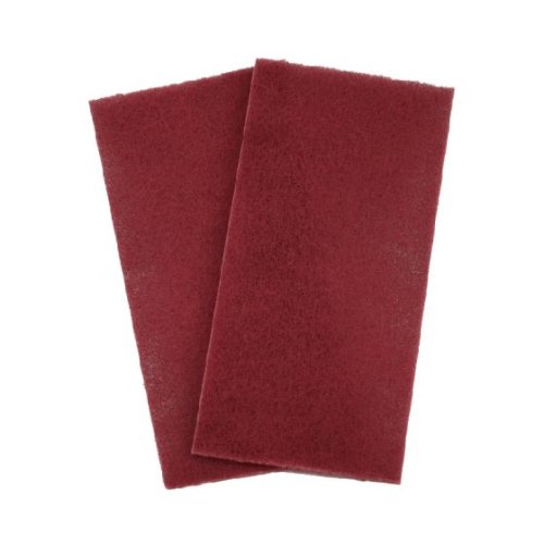 High Teck 4.5 in x 9 in Thin Red Scuff Pad, Very Fine Grit, 20 pc - VirtuColor Supply