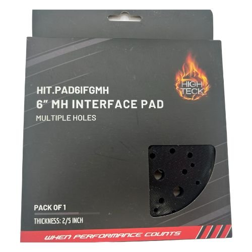 High Teck 6" Dia Multi-Hole Velcro Interface Pad for Palm Sander
