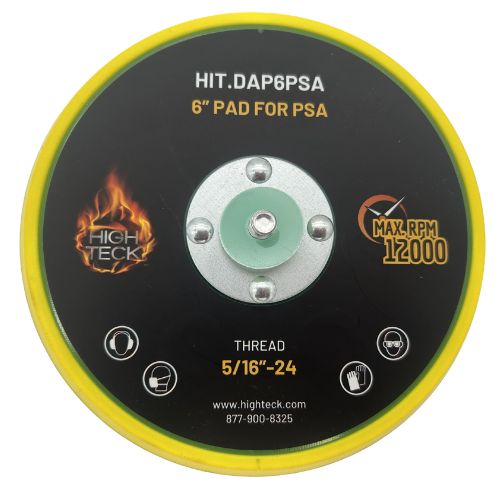 High Teck 6" Dia Sticky Backup Pad for Palm Sander | 5/16"-24 Thread
