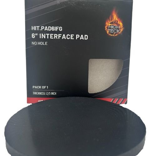 High Teck 6" Dia Velcro Interface Pad for Palm Sanders | 0.40" T - VirtuColor Supply