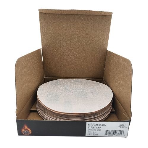 High Teck 6 Inch Super Fine Grit Flexible Grip Sanding Disc | 25 pk