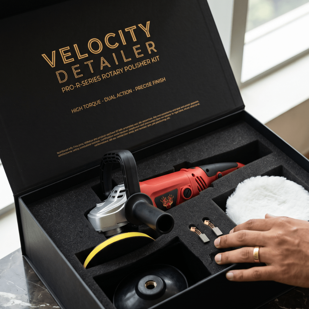 HIGH TECK 7" Electric Polisher with Soft Start and Velcro Pad