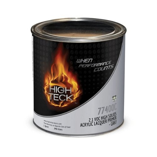 High Teck 77400 2.1 VOC Gray Acrylic Lacquer Primer Surfacer, Qt - VirtuColor Supply