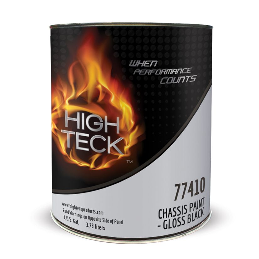 High Teck 77410 Gloss Black Chassis Paint, Gallon - VirtuColor Supply