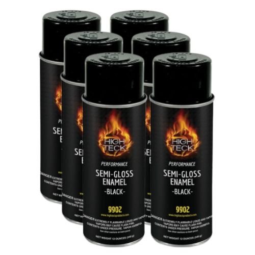 High Teck 9902 Seim - Gloss Black Enamel 12 oz Cans, Box of 6 - VirtuColor Supply