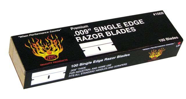 High Teck Carbon Steel NO.9 Razor Blade, 100 pc - VirtuColor Supply