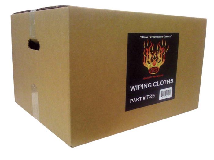 High Teck Large Carton of New White Cotton Wiping Cloths - VirtuColor Supply