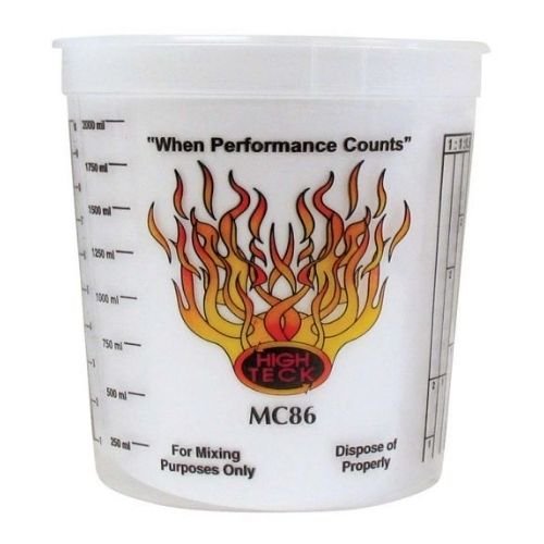 High Teck MC86 2.5 Quart Mixing Cups, Box of 50 - VirtuColor Supply