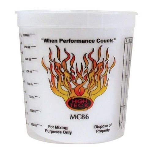 High Teck MC86 2.5 Quart Mixing Cups, Box of 50