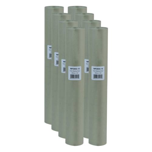 High Teck 18 in x 180 ft Green Masking Paper Hand Roll, Box of 8