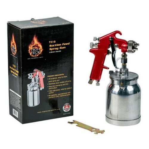 HIGH TECK Suction Feed 1.8mm Nozzle Spray Gun w/1 Quart Aluminum Cup - VirtuColor Supply