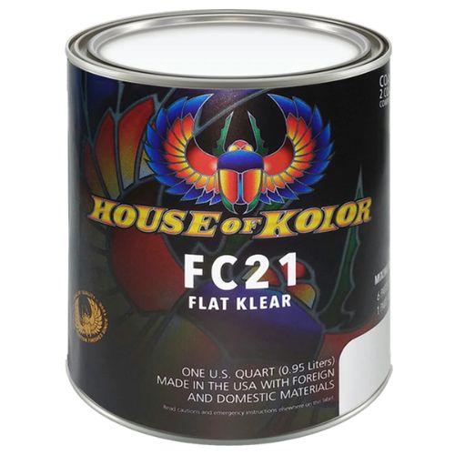 HOUSE OF KOLOR FC21 Flat Finish Clearcoat, 1 Qt, 6:1 Mixing