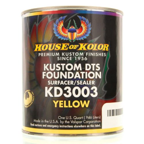 HOUSE OF KOLOR KD3003 Yellow DTS Primer Surfacer/Sealer, Qt