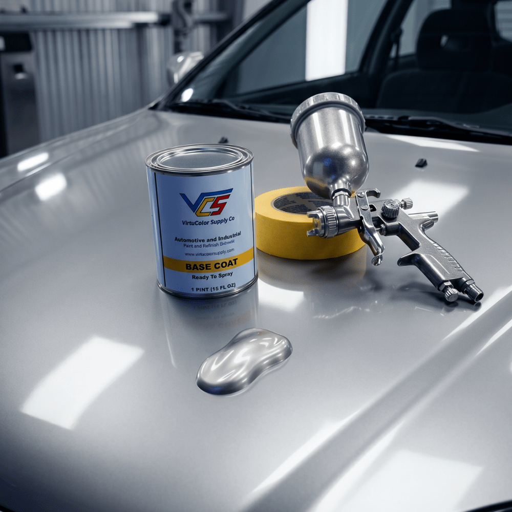 Honda NH603P White Diamond Metallic Low VOC Basecoat Paint, 3 Stage