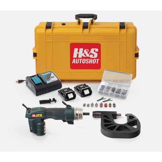 H&S Autoshot UNI - 6700 Cordless Self - Piercing Riveter Kit - VirtuColor Supply