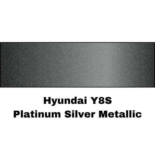 Hyundai Y8S Platinum Silver Metallic Low VOC Basecoat Paint - VirtuColor Supply